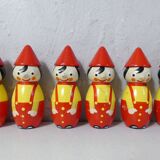 Vintage pinocchio bowling game