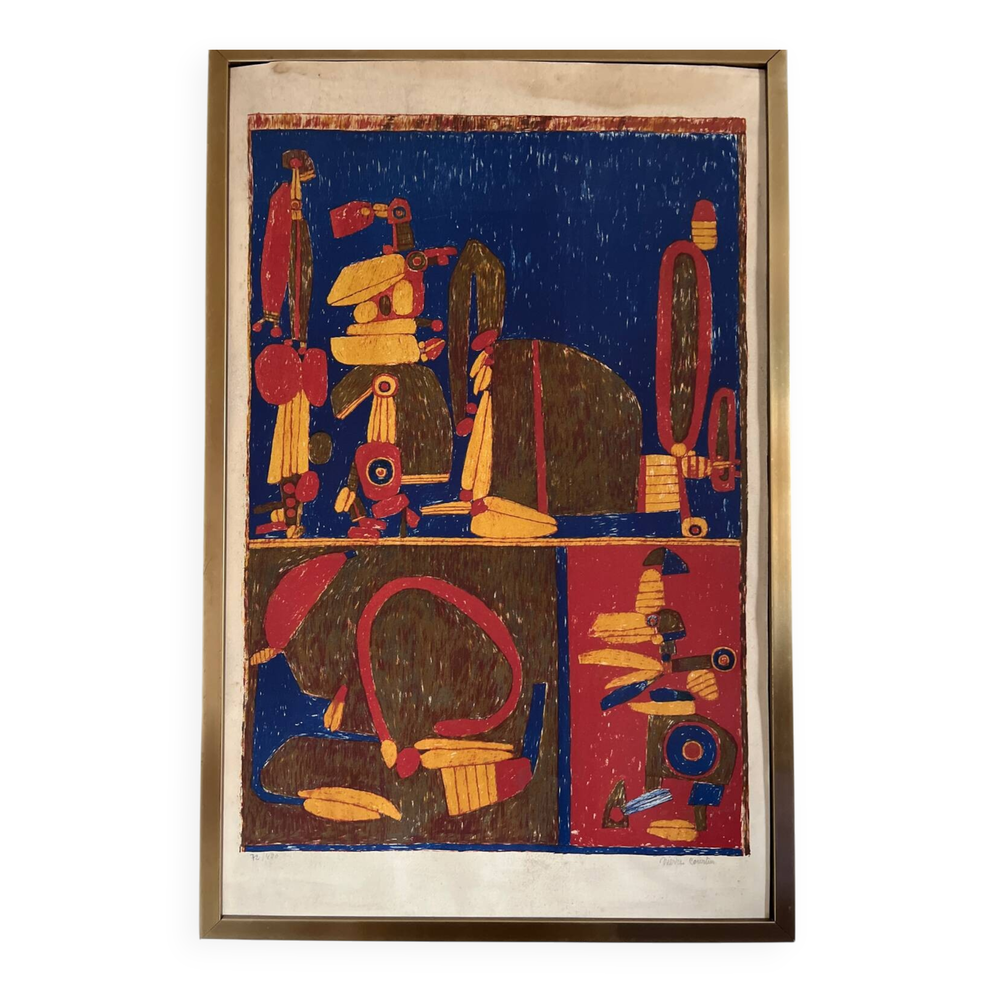 Lithograph by Pierre Courtin, 1970