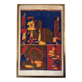 Lithograph by Pierre Courtin, 1970