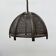 Vintage rattan and webbing hanging lamp 1970s retro