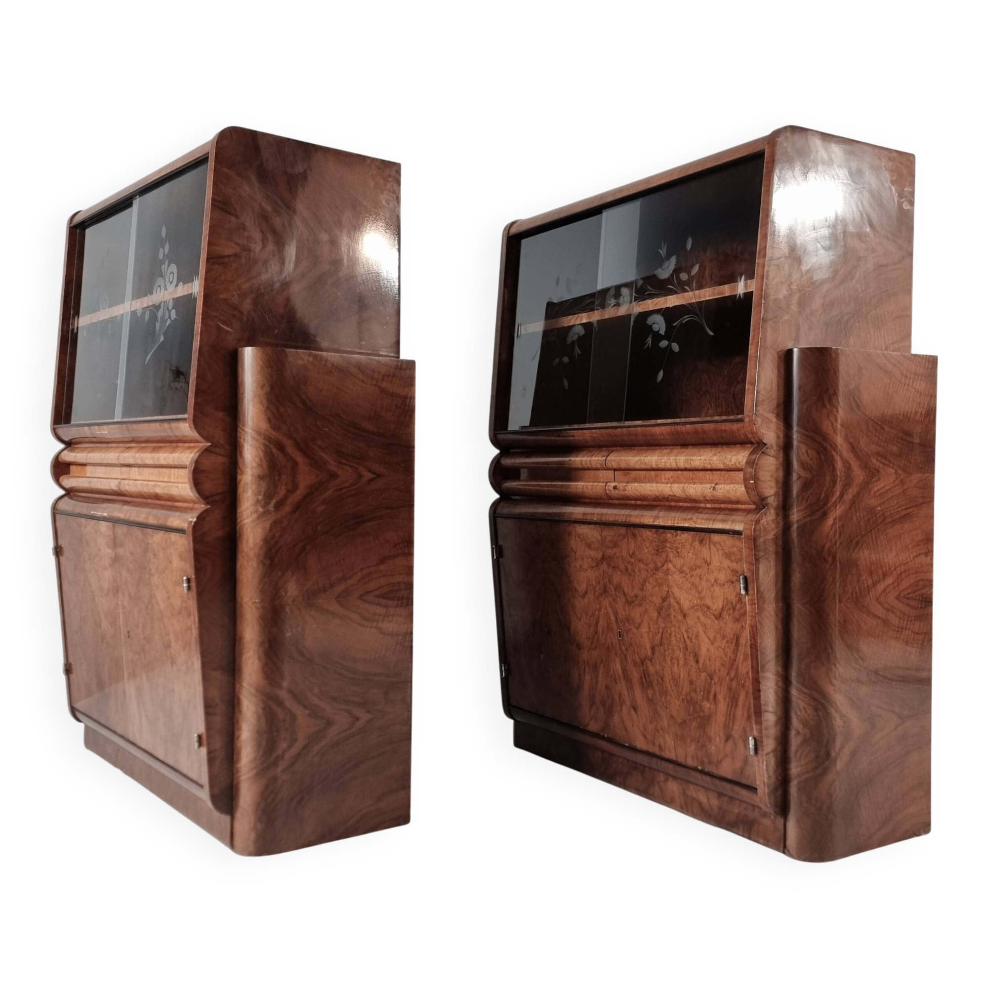 Art Deco Cabinets, 1940s