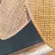 70s/80s braided straw hanging lamp