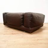 Roche Bobois armchair in brown leather