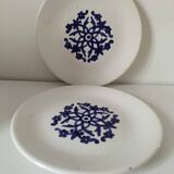 Pair of antique plates from Kharraz Nabeul, 1920s-1940s