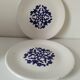 A pair of antique Kharraz plates from Nabeul from the 1920s-1940s.
