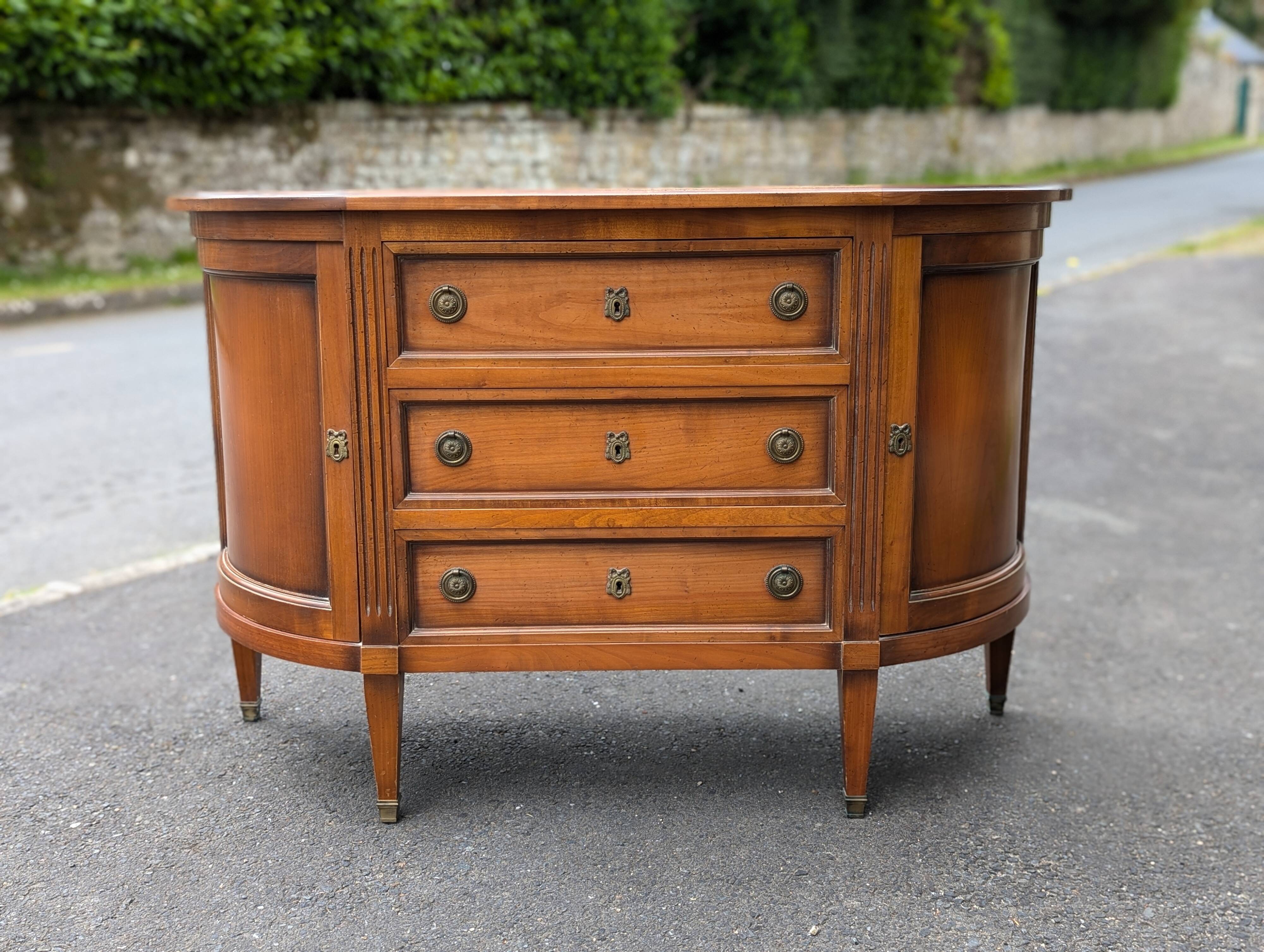 Directory half moon sideboard