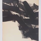 Original poster signed by Pierre SOULAGES: Ink 1961