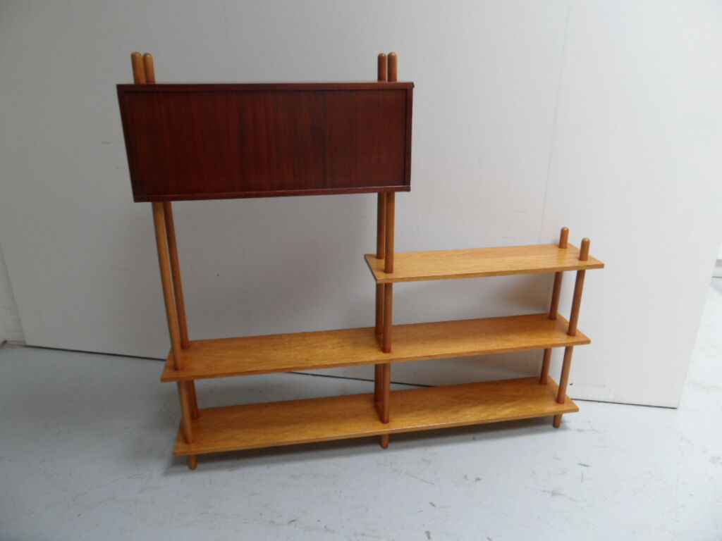 Vintage roomdivider open bookcase