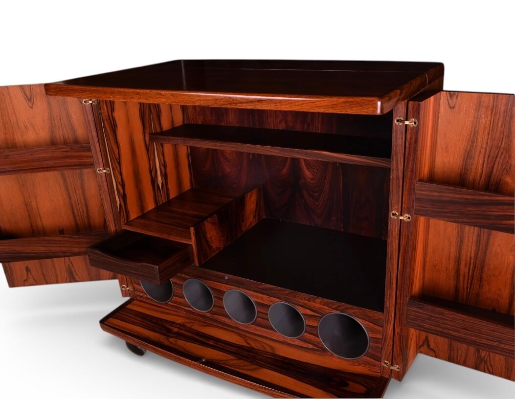 Scandinavian bar on wheels by Illum Wikkelsø for CFC Silkeborg