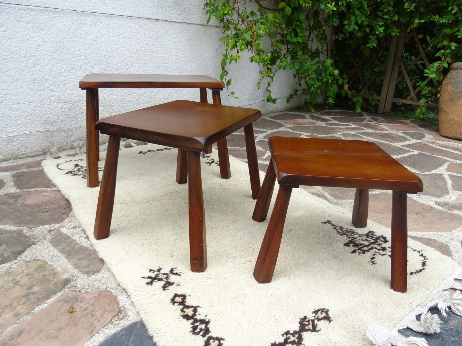 Brutalist nesting tables