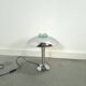 Chromen lamp met glazen details, tafellamp