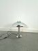Chromen lamp met glazen details, tafellamp