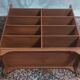 Vintage teak bookcase shelf