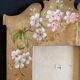 Pair of frames art nouveau circa 1900 dragonfly and flowers for restoration