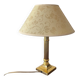 Empire bedside lamp in gilded fluted brass – Neoclassical style 1970