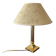 Empire bedside lamp in gilded fluted brass – Neoclassical style 1970