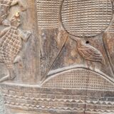 Ancienne porte en bois Sénoufo de Côte d'Ivoire