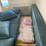 Velvet sofa