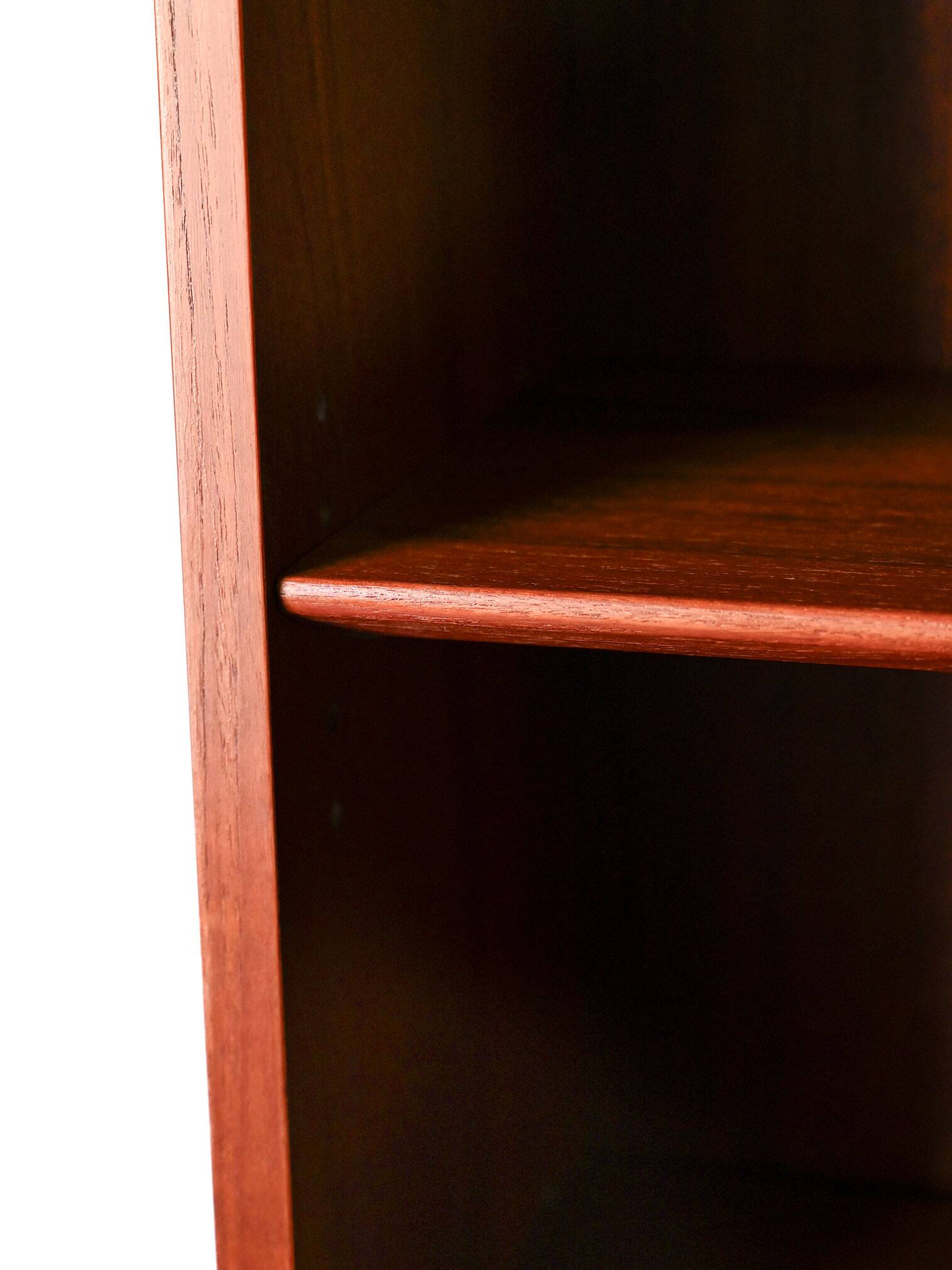 Danish teak 1950s bookcase with drawers