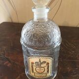 Old Guerlain perfume bottle engraved glass bees
