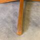 Vintage round table with extension cords