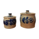 Lot de deux pots en grès alsaciens