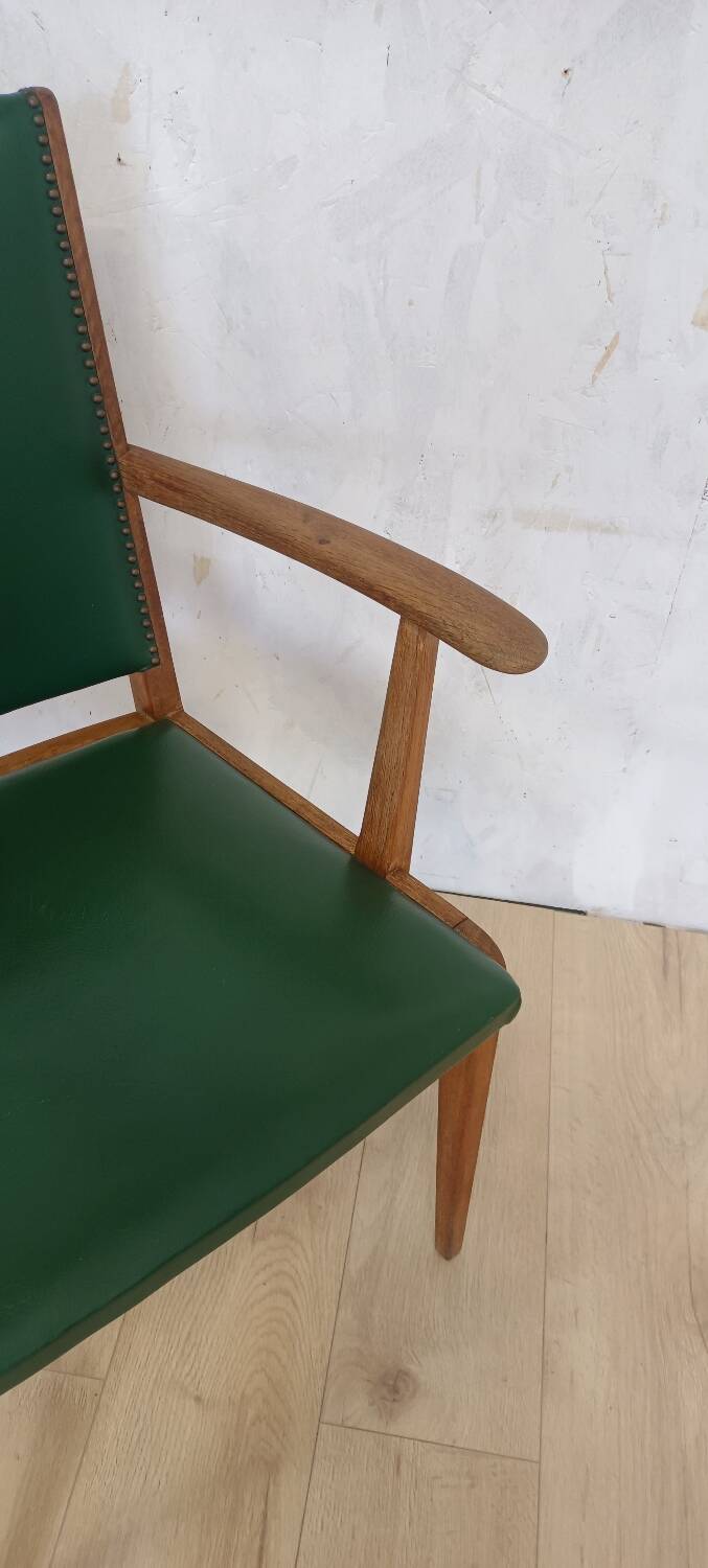 Oak armchair from the 1950s