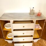 Art Deco clay chest of drawers