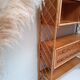 Bookcase shelf vintage in rattan