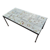Table basse de Roger Capron des années 60