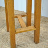 Pair of bar stools in oak 1950