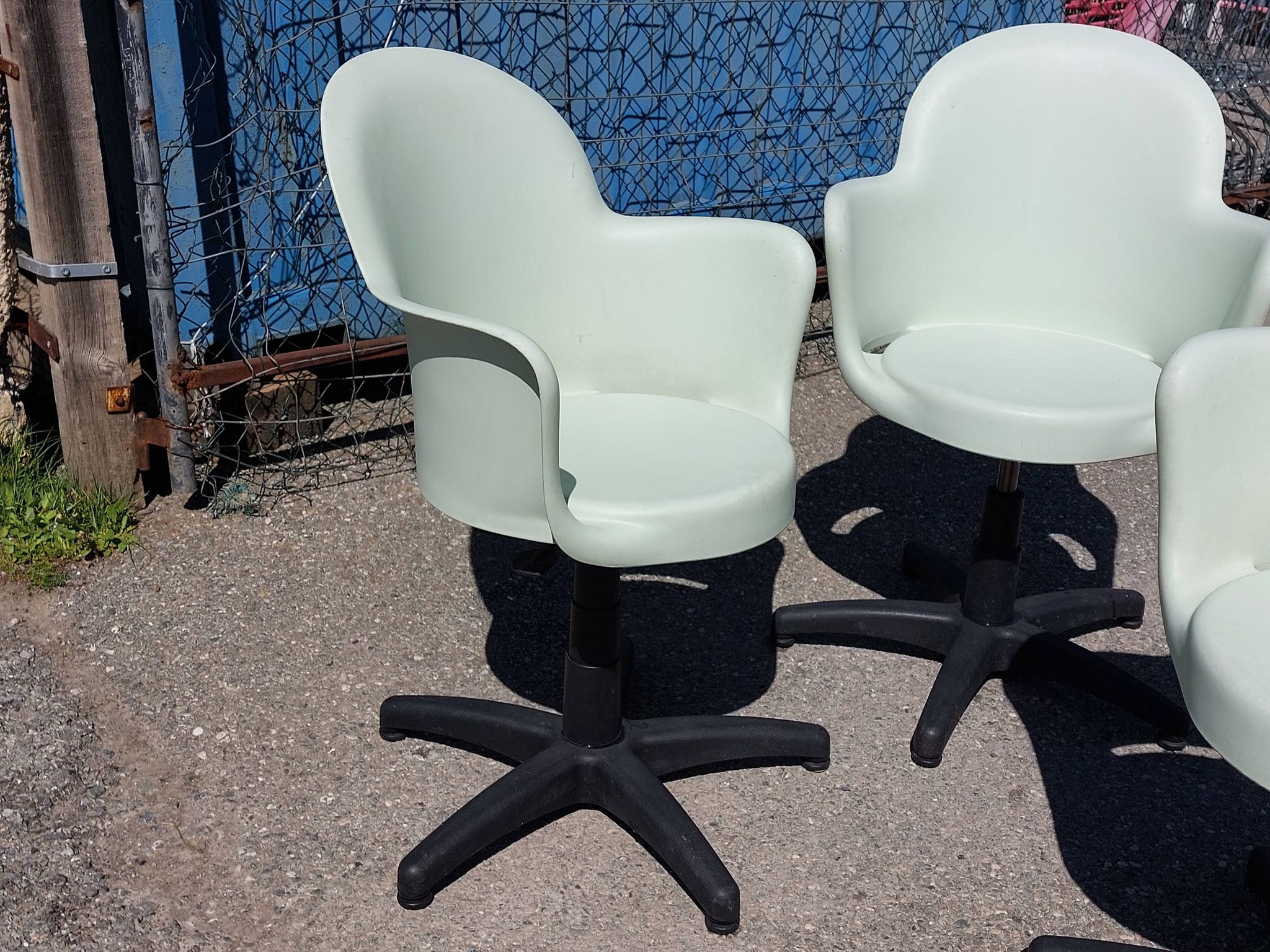 3 Gogo office chairs – Marcello Ziliani for Sintesi – Italy 1980s