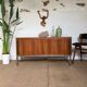 Teak sideboard, sliding doors