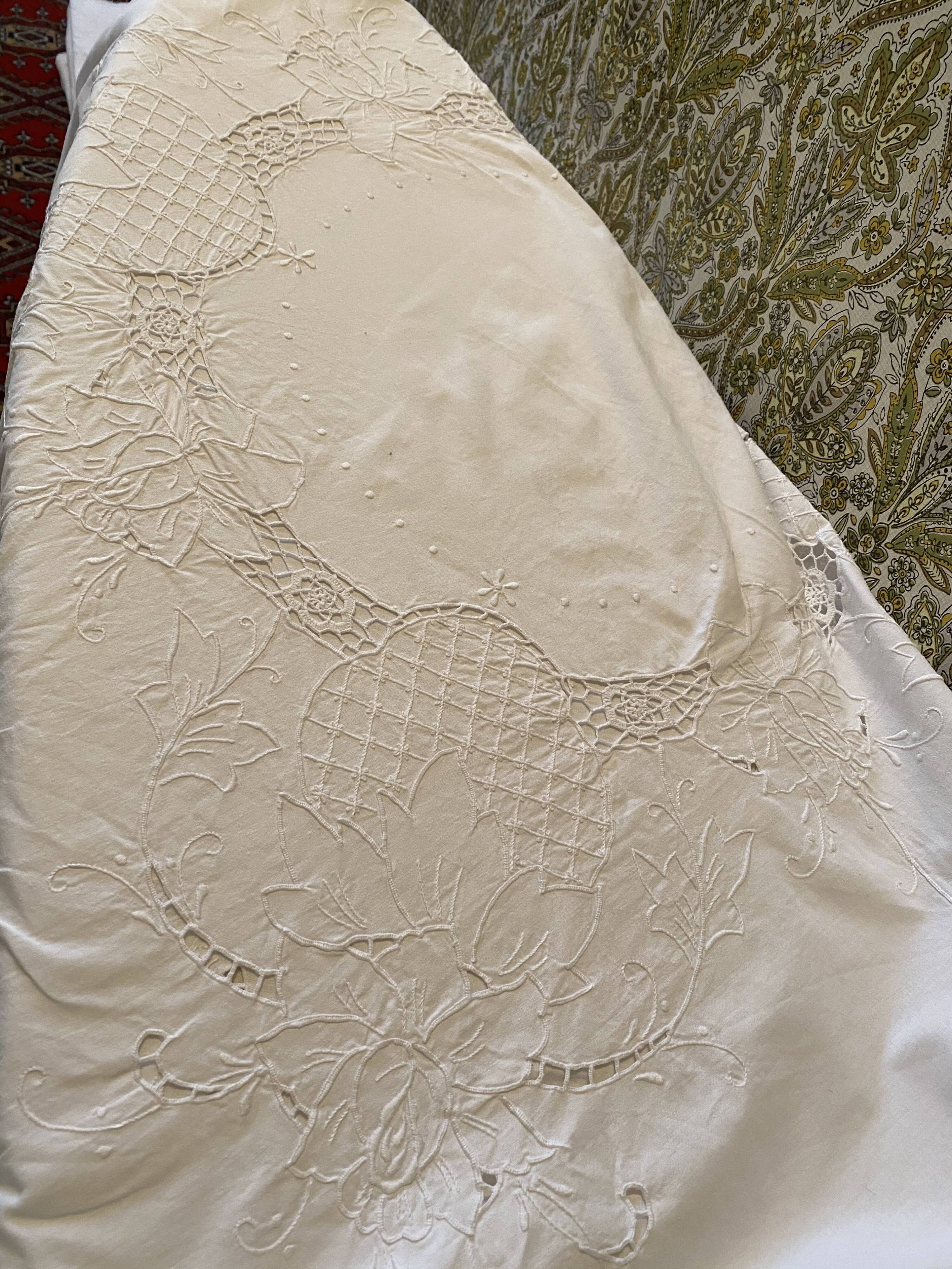 Nappe ronde en coton