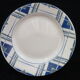 Set de 5 assiettes plates faïence de St Amand 2 modèles différents