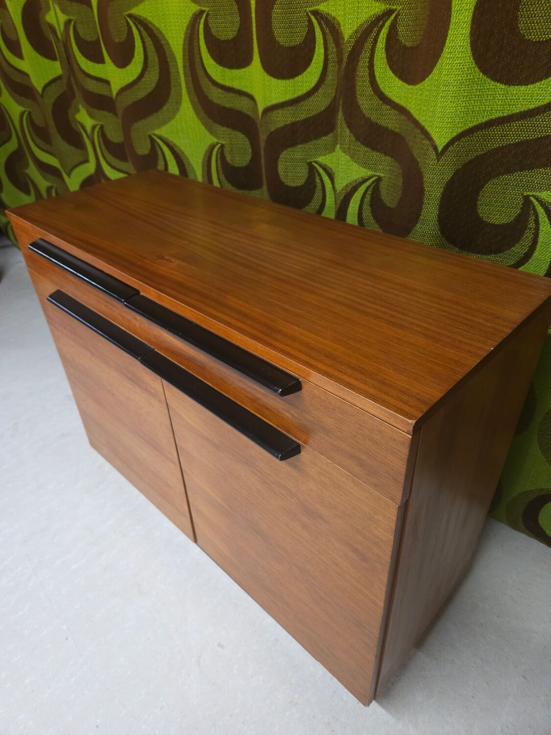 Low teak sideboard, 1970s