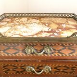Petit bureau en marqueterie & bronze  (19e siecle)