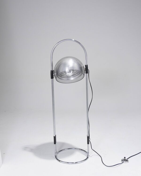 Lampadaire space age, andre ricard, metalarte, 1970s
