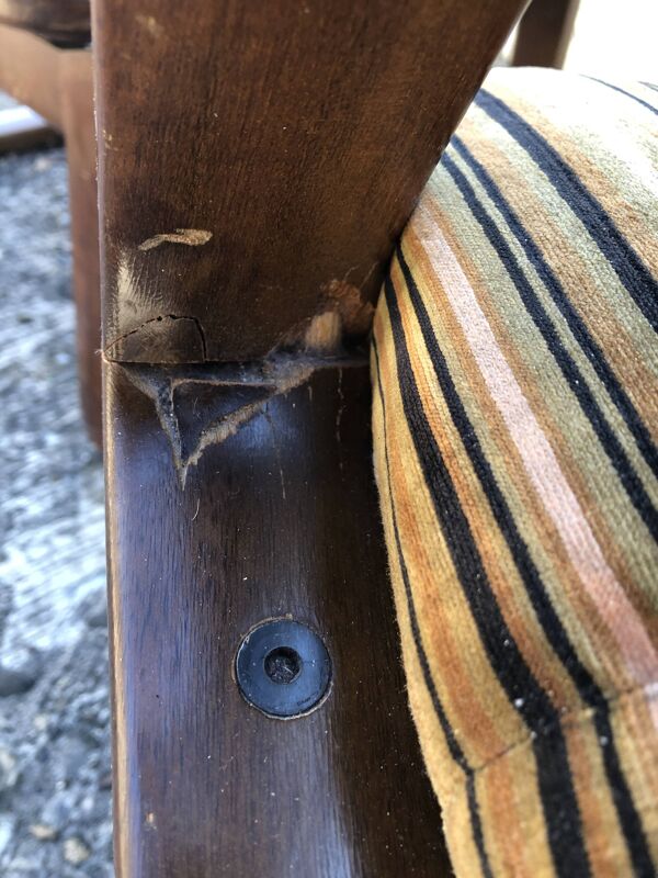 Fauteuils pieds traîneau vintage Années 70