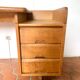 Solid oak desk Guillerme and Chambron 1960
