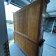 Buffet, rustic sideboard in solid cherry wood, 20th century