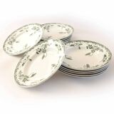 6 Terre de fer Modernstyle deep plates