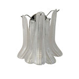 Chandelier white and transparent saddle mazzega