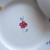 Lot de 5 assiettes à dessert Digoin Sarreguemines