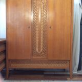 Vintage rattan Cabinet