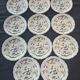 Set de 11 assiettes a dessert en porcelaine