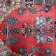 Antique Persian Kashan prayer handmade rug 131cm x 198cm 1920s - 1C1222
