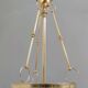 Vintage Murano Glass and Brass Ceiling Light in Neoclassical Style, Italy