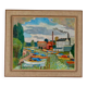 Original Swedish Oil on Panel – “Motif from Sundbyberg” by John Carlson