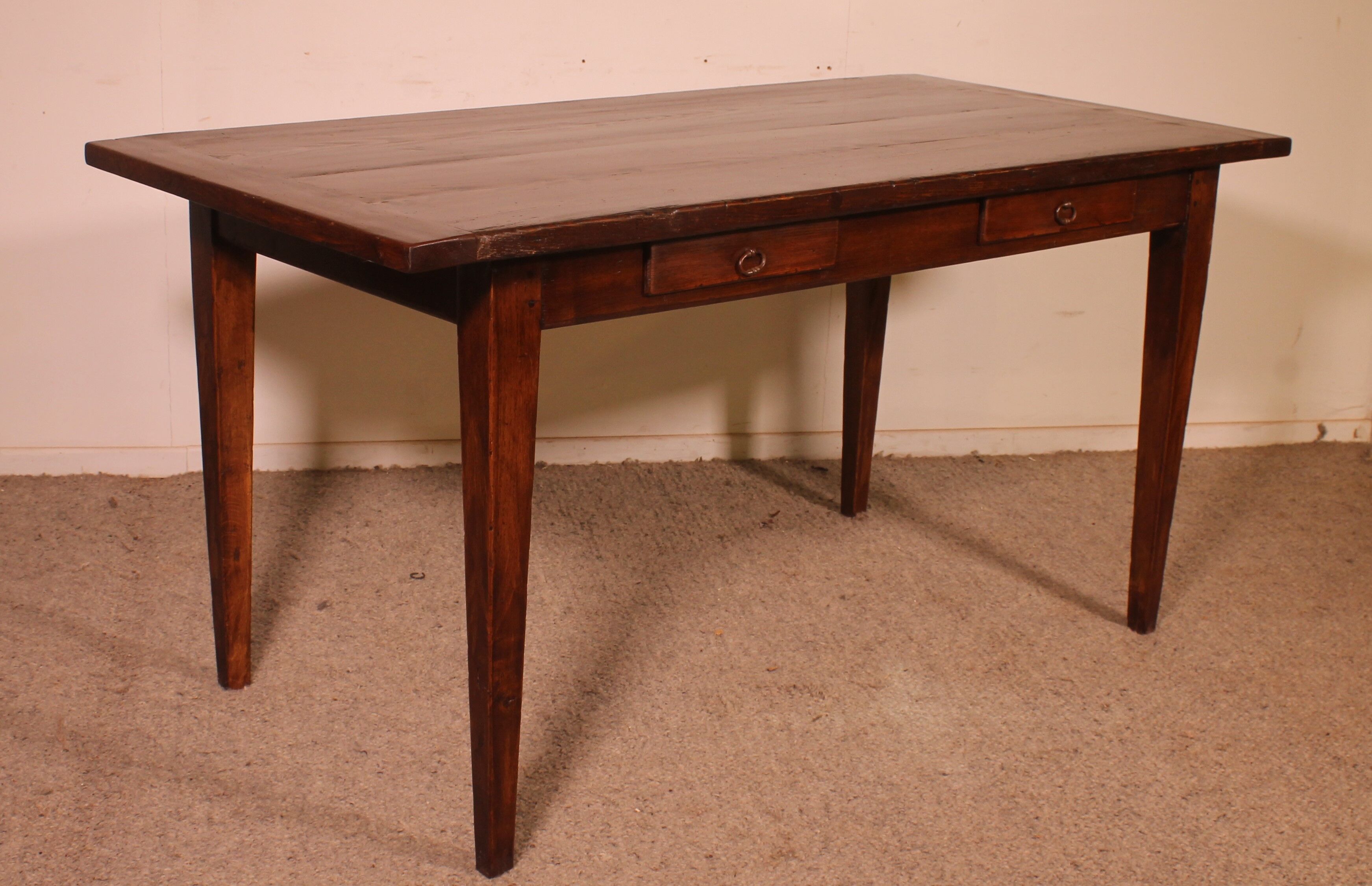Oak Table Or Desk - 19th Century